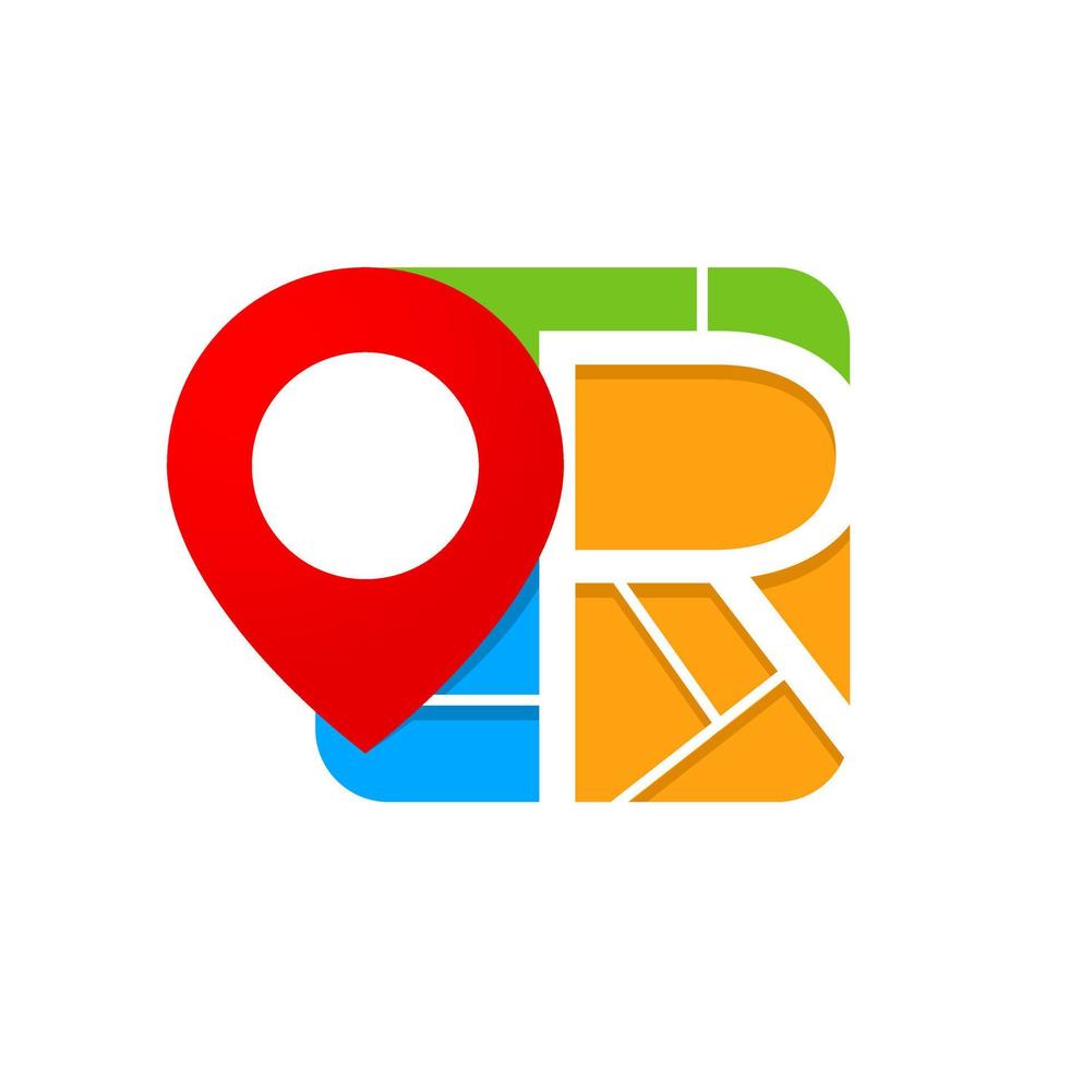 Initial R City Maps vector