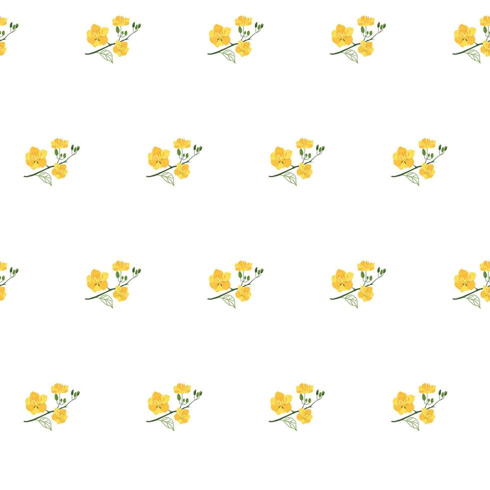 Cute floral pattern vector
