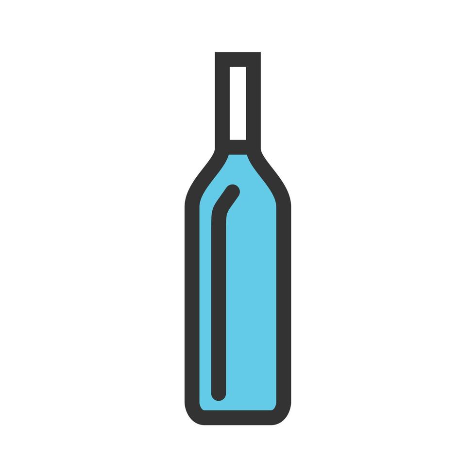 icono de línea llena de botella vector