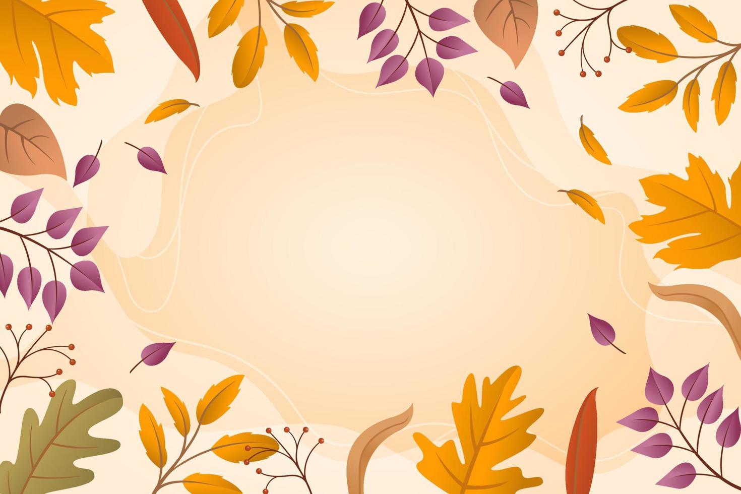 Fall Floral Background vector