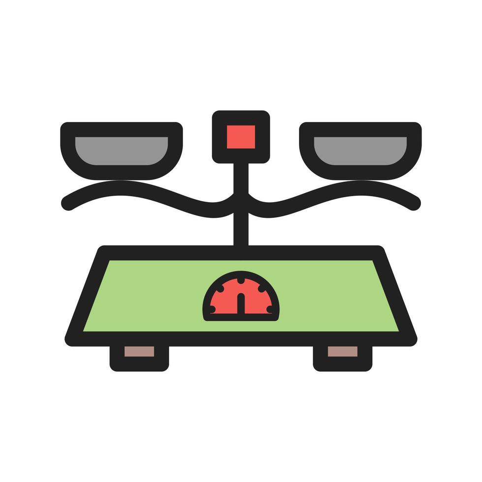 Measuring Scale Filled Line Icon vector
