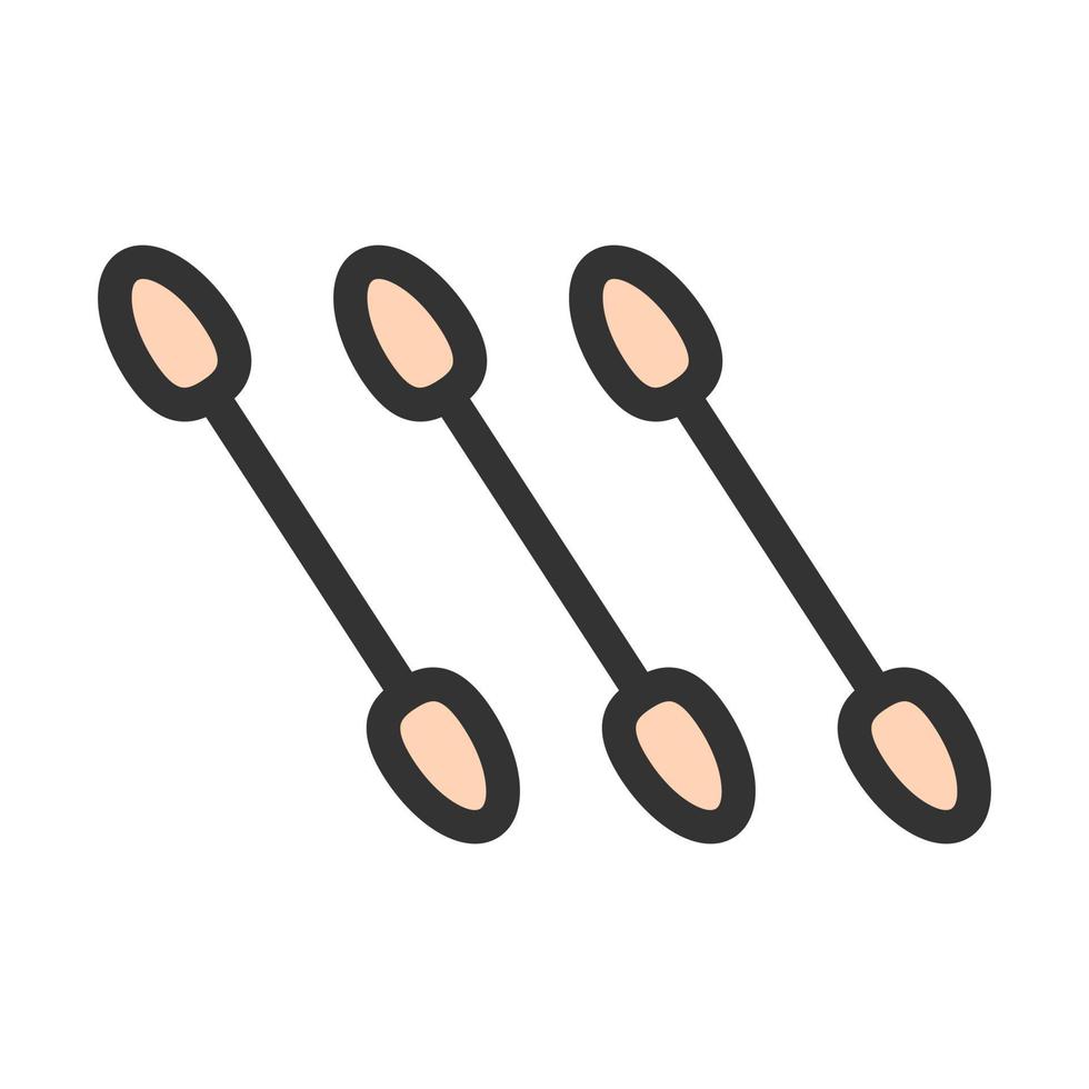 Applicators Filled Line Icon vector