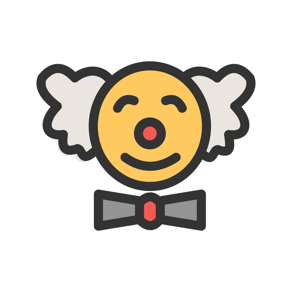 Clown Filled Line Icon vector