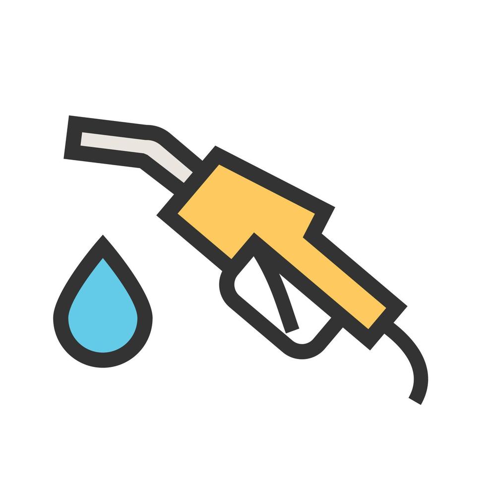 Petrol Filled Line Icon vector