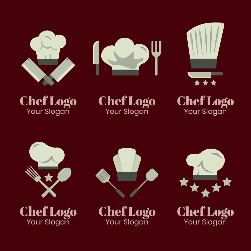Chef Logo Set vector