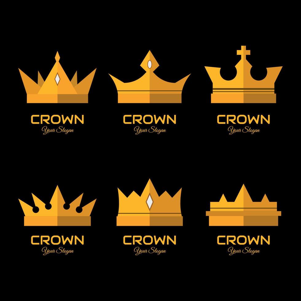 Crown Logo Set vector