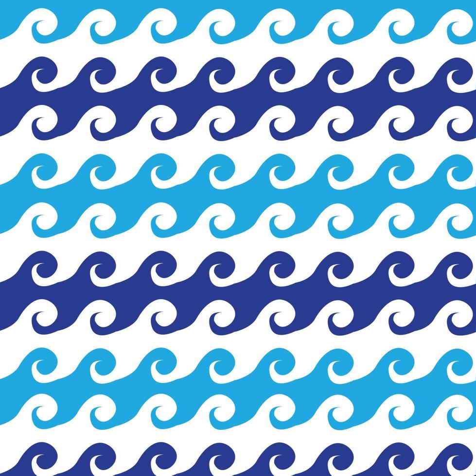 sea wave pattern background vector design