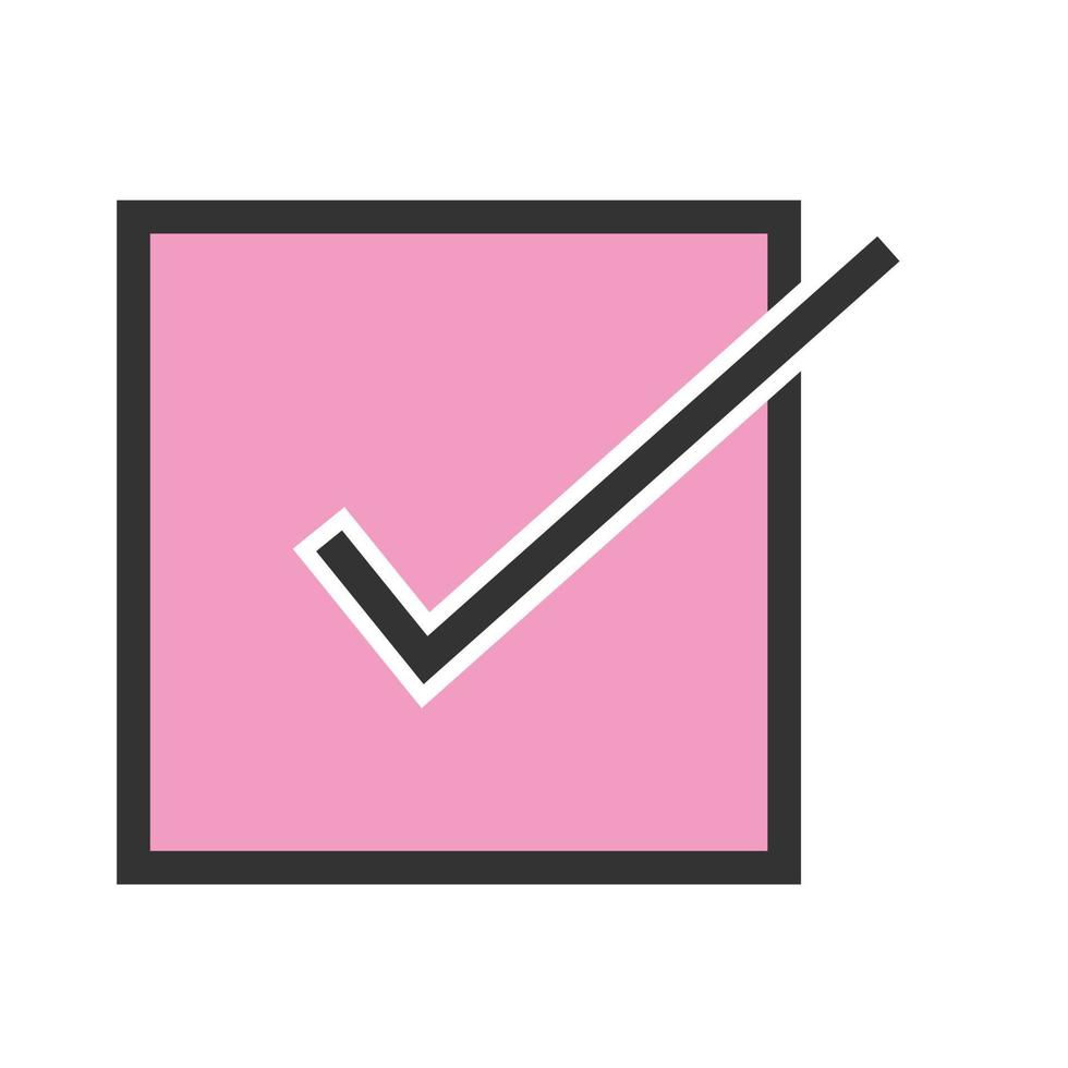 Confirm Order Filled Line Icon vector