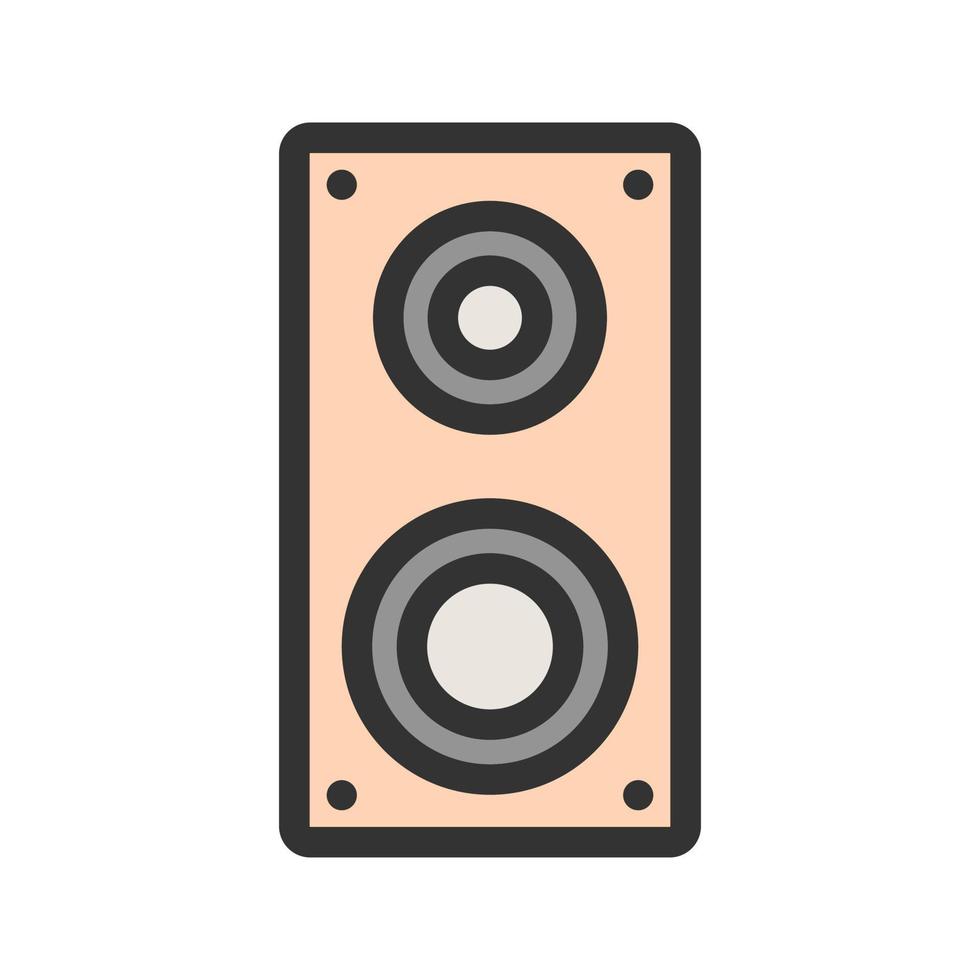 Speakers Filled Line Icon vector