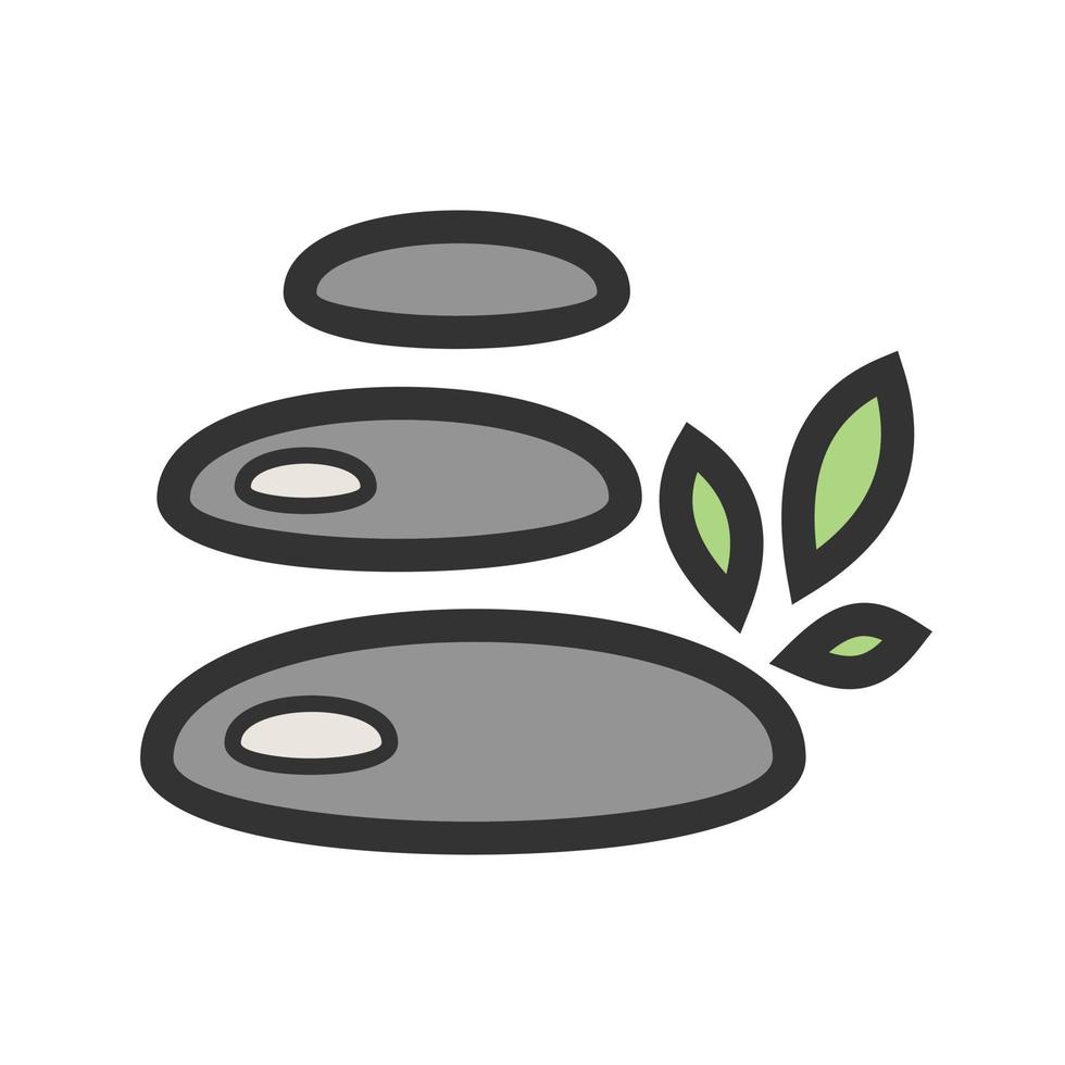 Stones Filled Line Icon vector