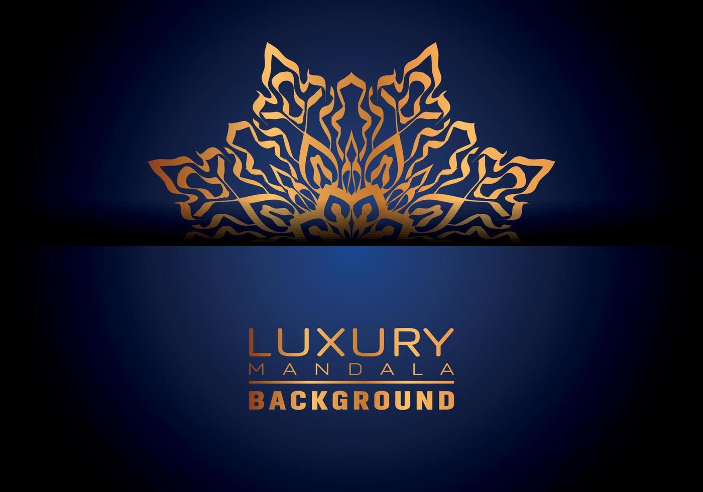 Fondo de logotipo de mandala ornamental de lujo, estilo arabesco. vector