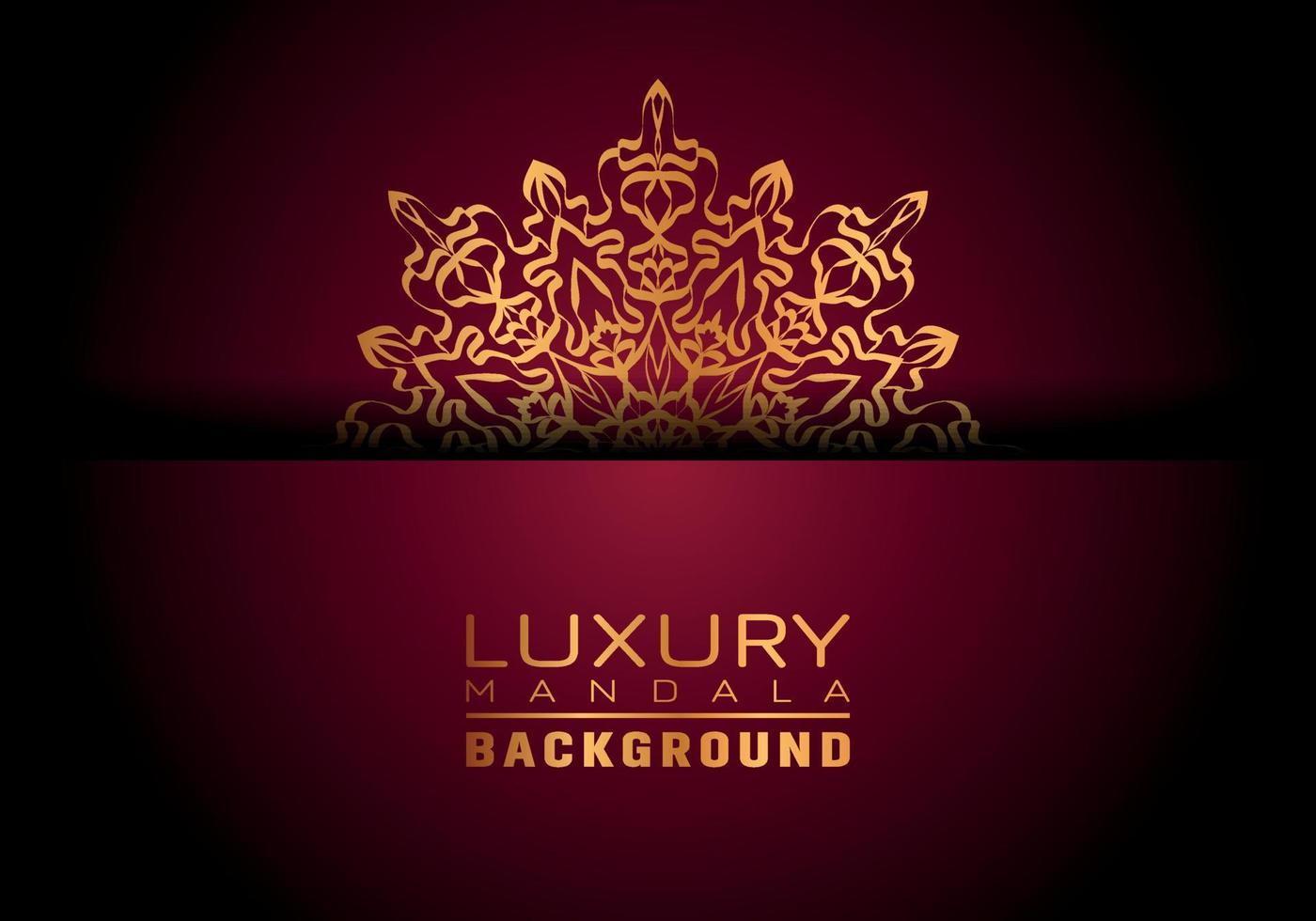 Luxury ornamental mandala logo background, arabesque style. vector