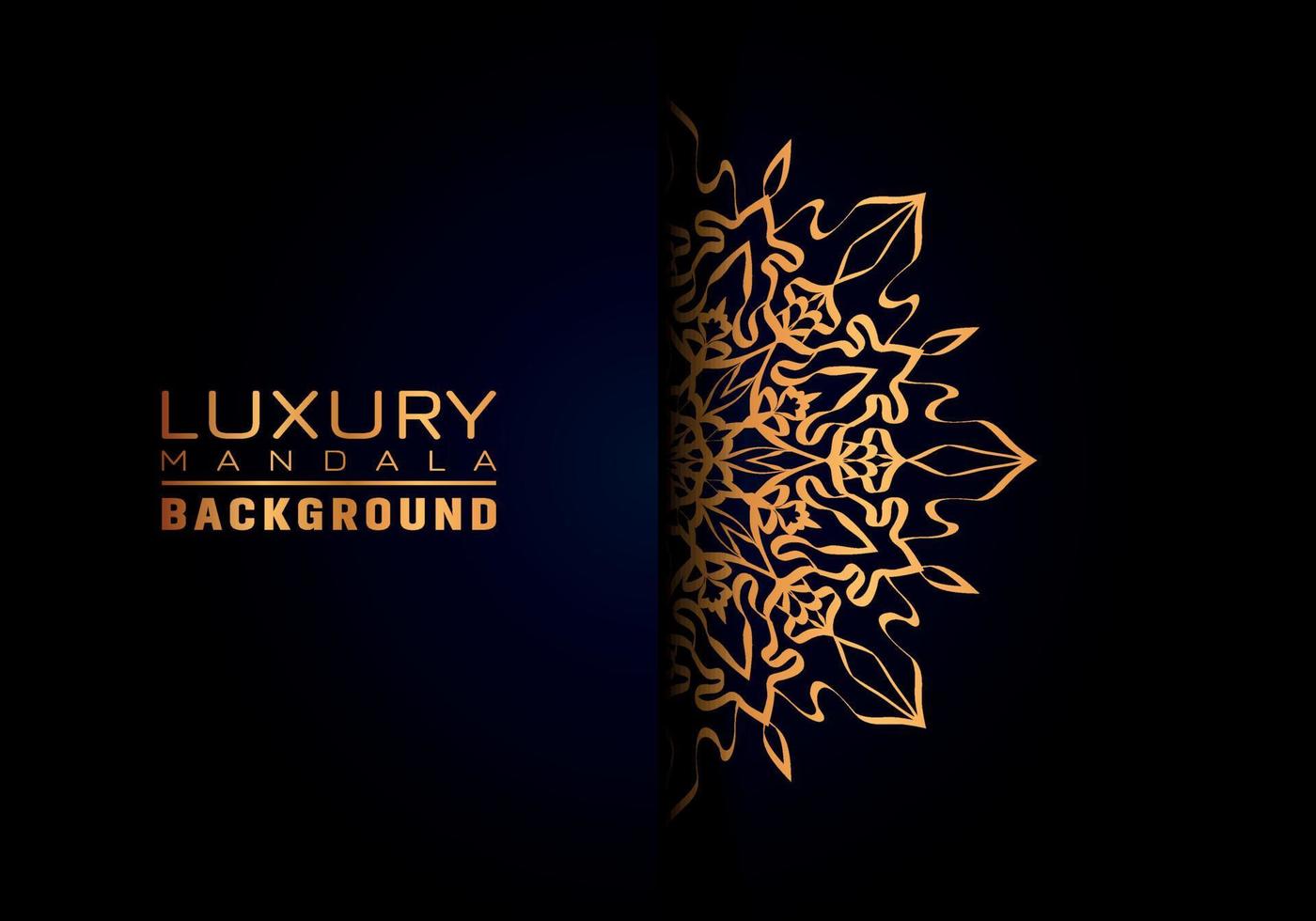 Luxury ornamental mandala logo background, arabesque style. vector