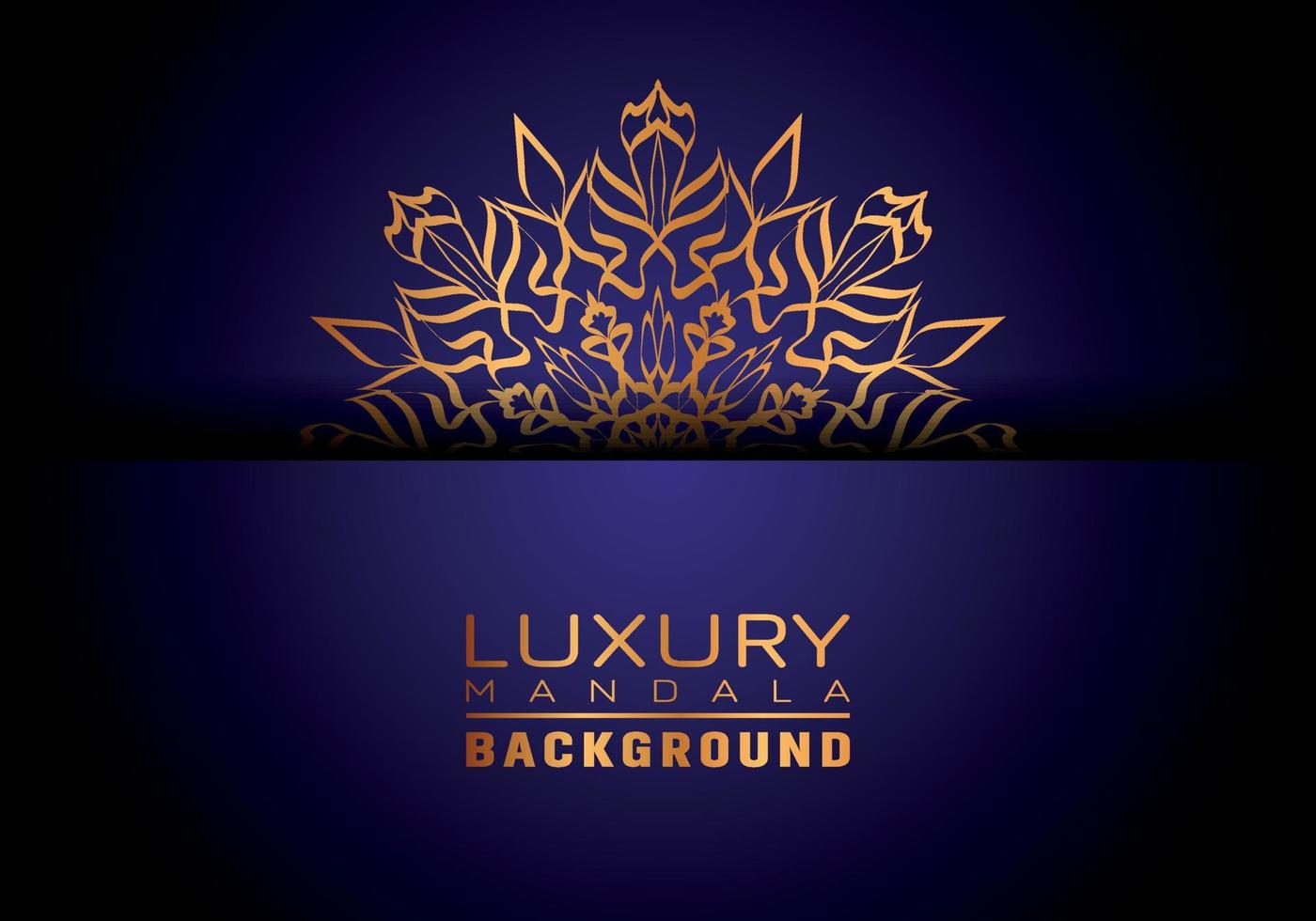Luxury ornamental mandala logo background, arabesque style. vector