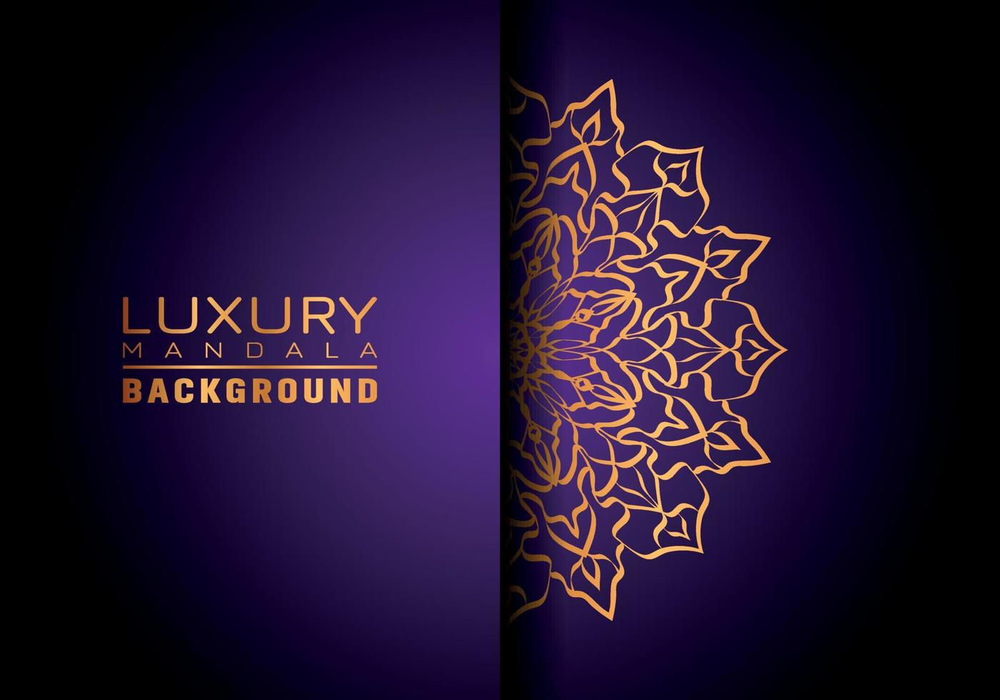 Luxury ornamental mandala logo background, arabesque style. vector