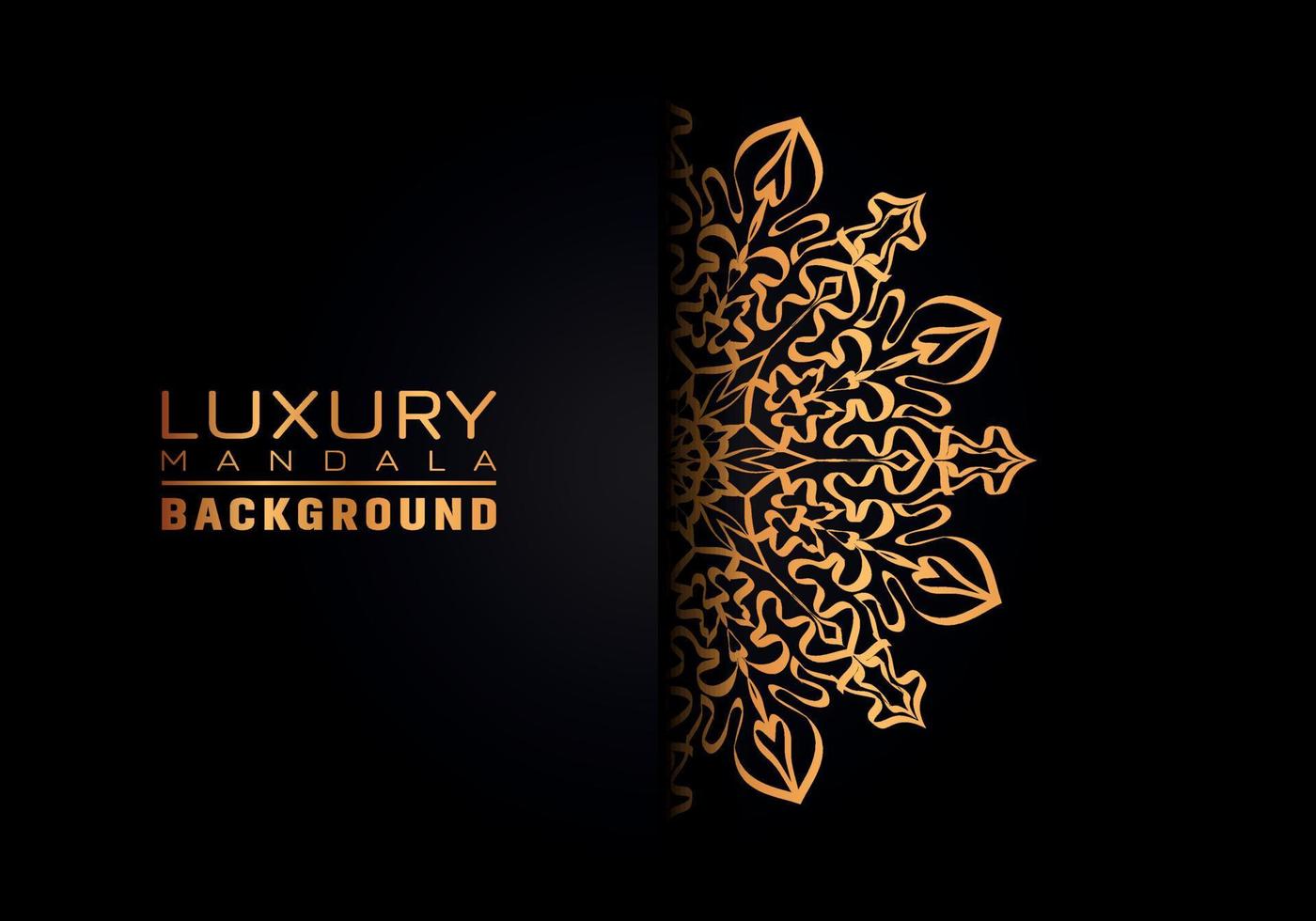 Luxury ornamental mandala logo background, arabesque style. vector