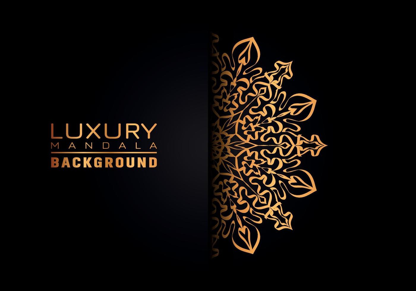 Luxury ornamental mandala logo background, arabesque style. vector