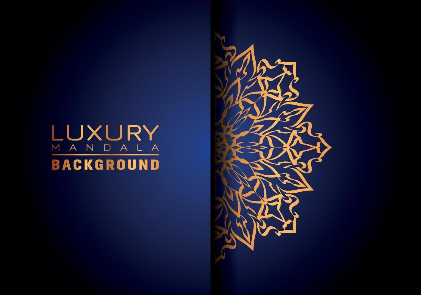 Luxury ornamental mandala logo background, arabesque style. vector