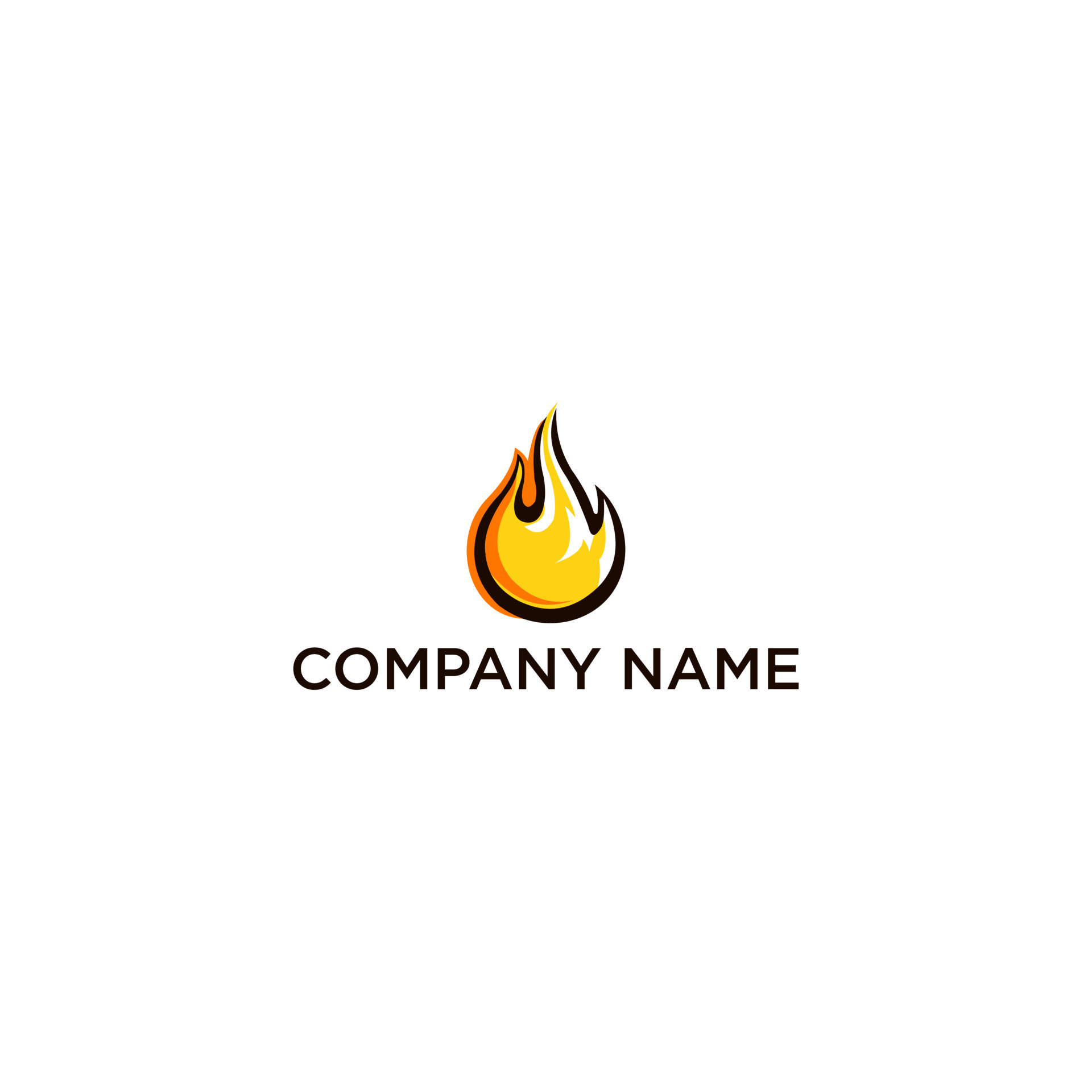 Fire logo design 8632987 Vector Art at Vecteezy