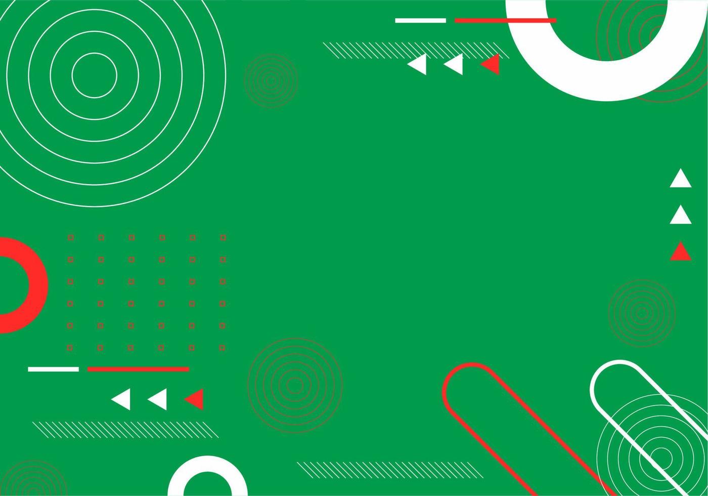 Flat Green geometric background Free Vector
