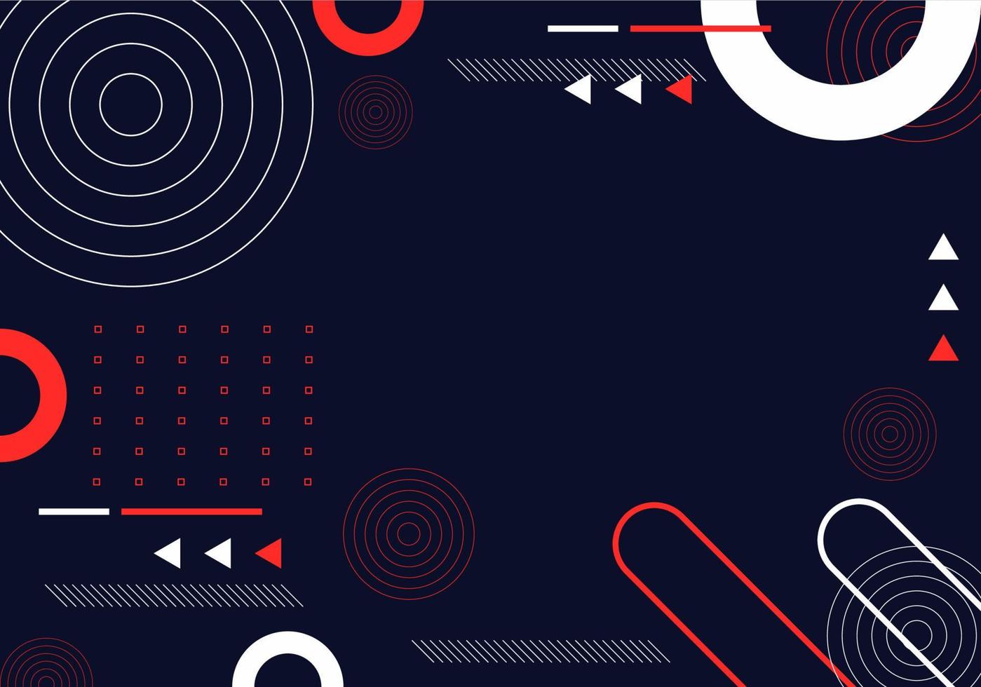 Navy Flat geometric background Free Vector