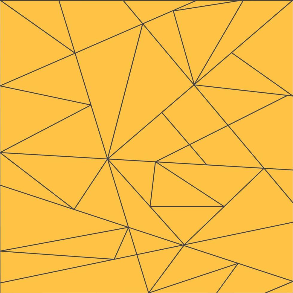 Abstract geometric background with triangular shapes in orange color. vector