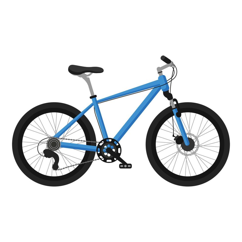 bicicleta deportiva azul. ilustración vectorial vector