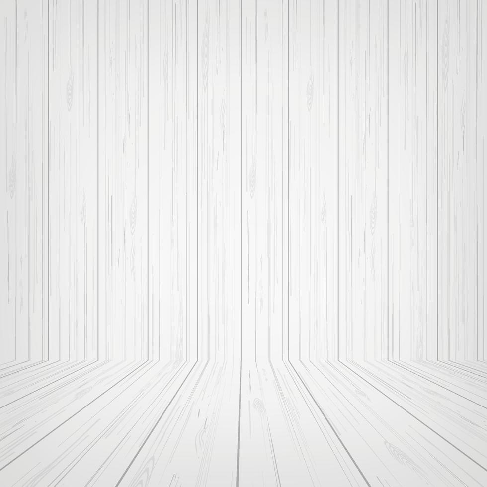 espacio vacío de la habitación de madera blanca para el fondo. vector. vector