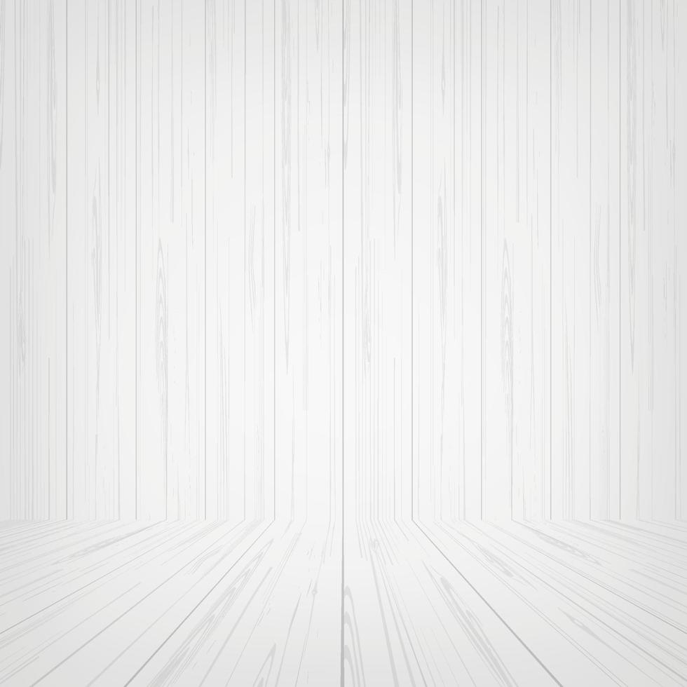 Empty white wooden room space for background. Vector. vector