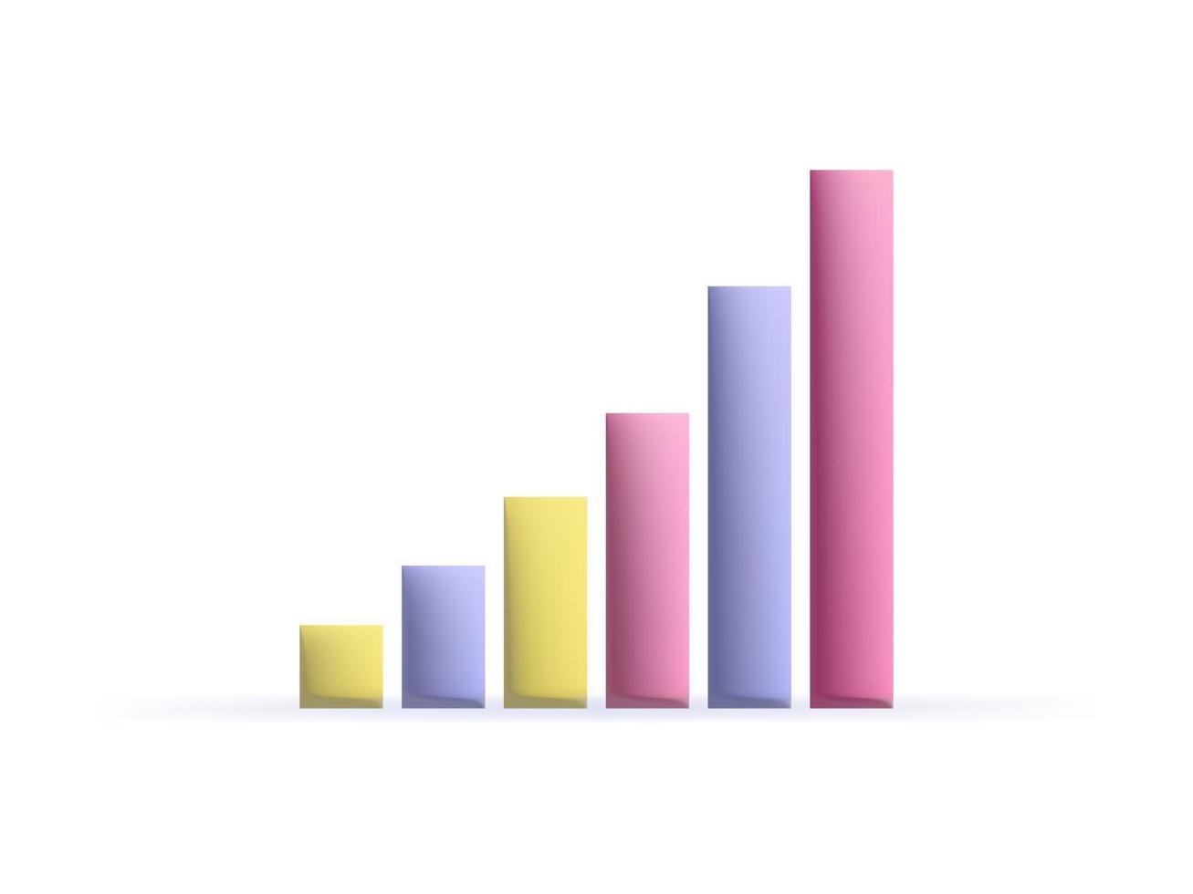 gráfico de diseño 3d de negocios. gráfico de infografía. icono de vectores