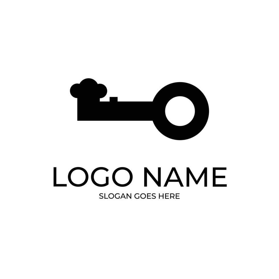 Key Vintage Restaurant Logo vector
