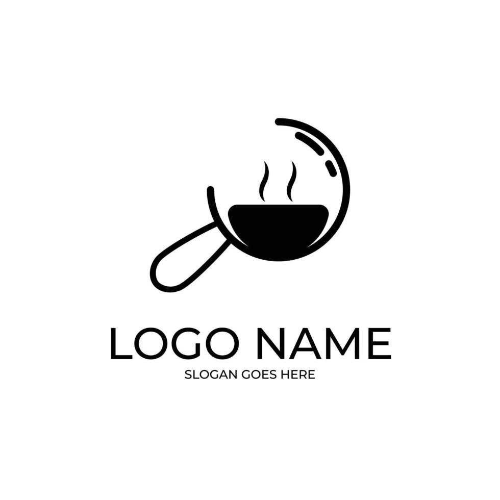 Steam Food Restaurant Logo vector