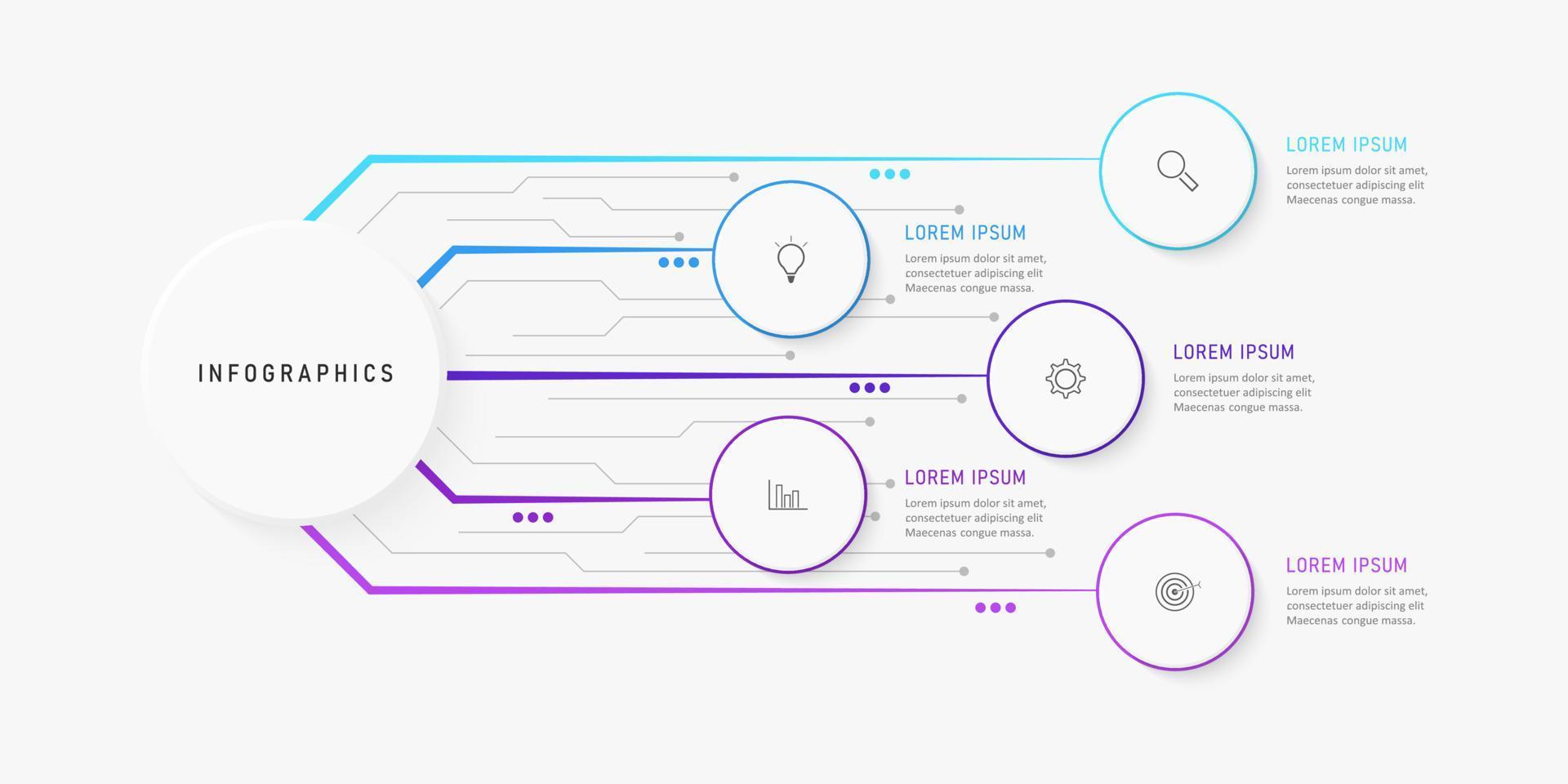 Vector Infographic label design template with icons and 5 options or steps. Can be used for process diagram, presentations, workflow layout, banner, flow chart, info graph.