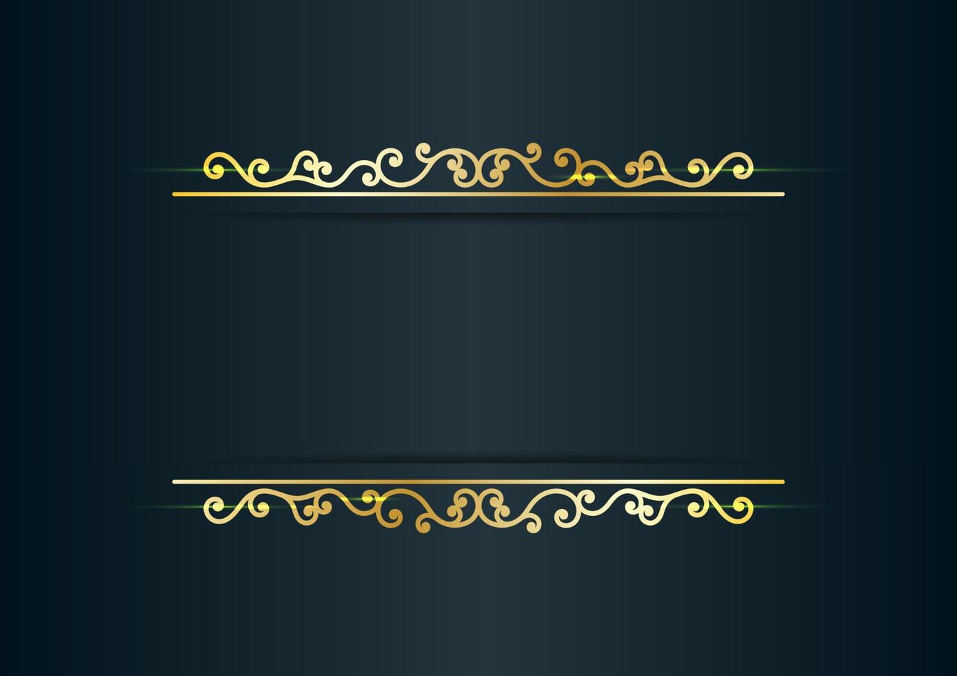 Artistic floral ornamental golden design illustration background for a gift, card and invitation vector