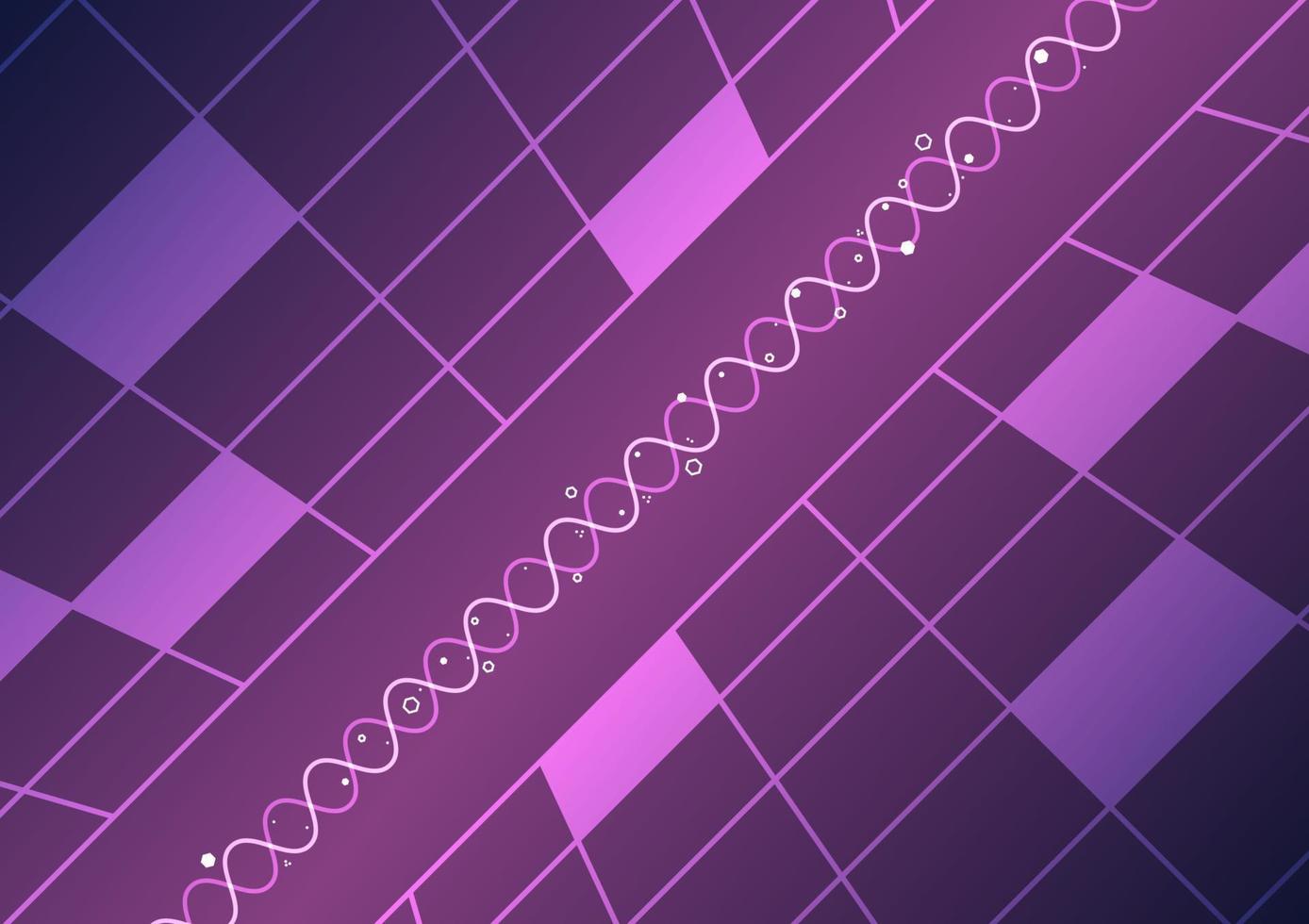 Digital technology perspective background in purple color vector