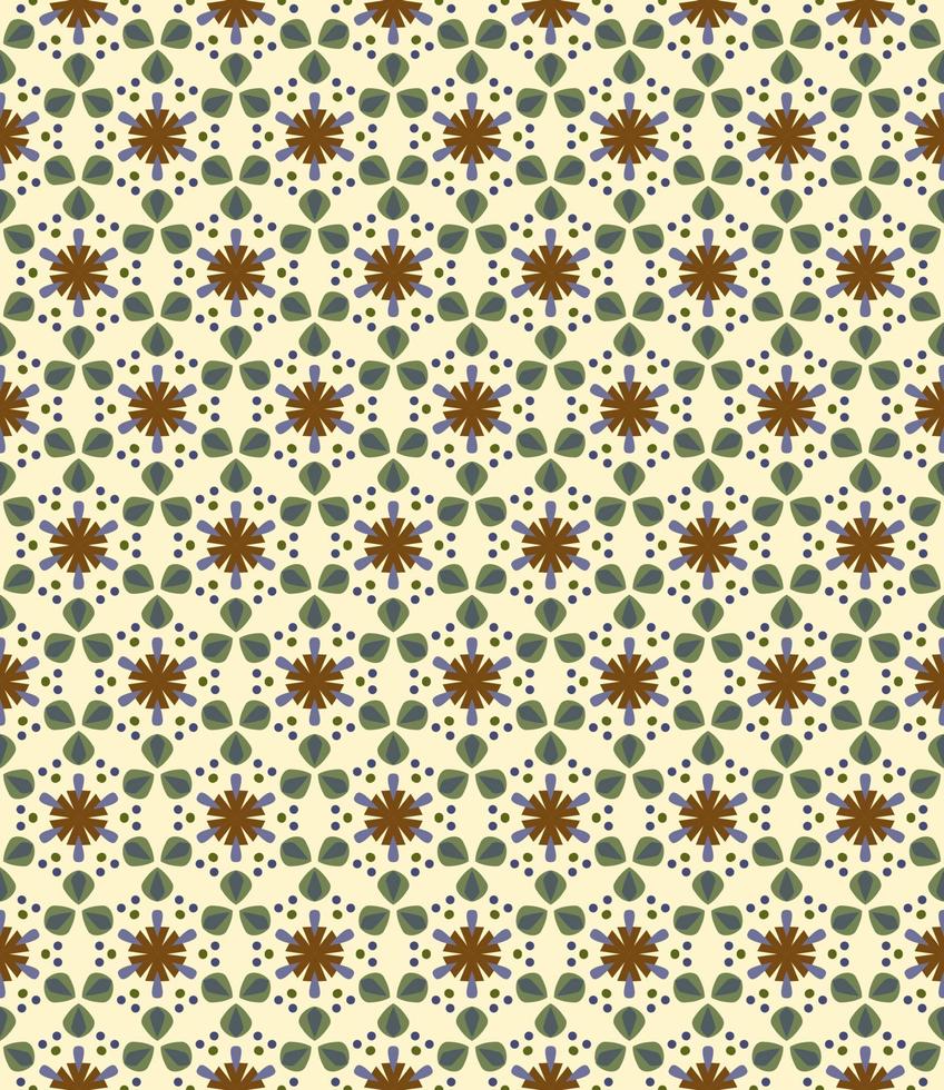 Seamless floral pattern with leaves vector