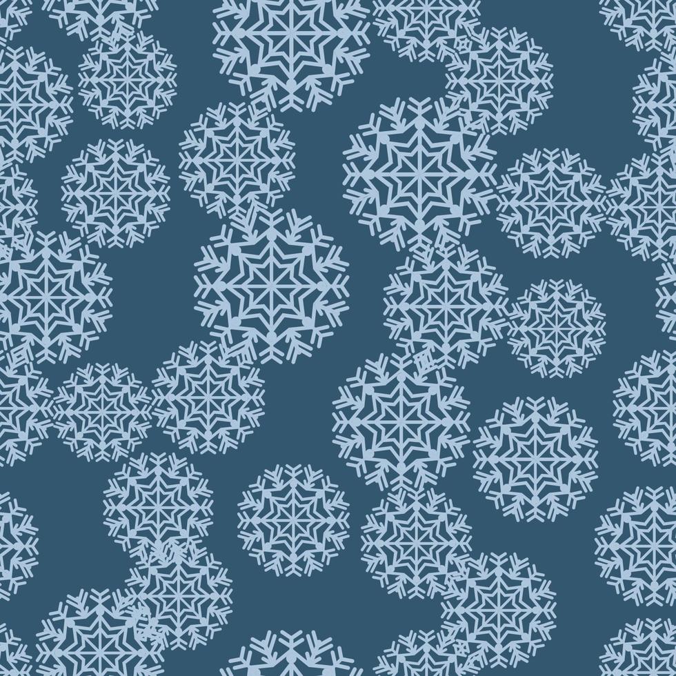 Seamless background with snowflakes. vector