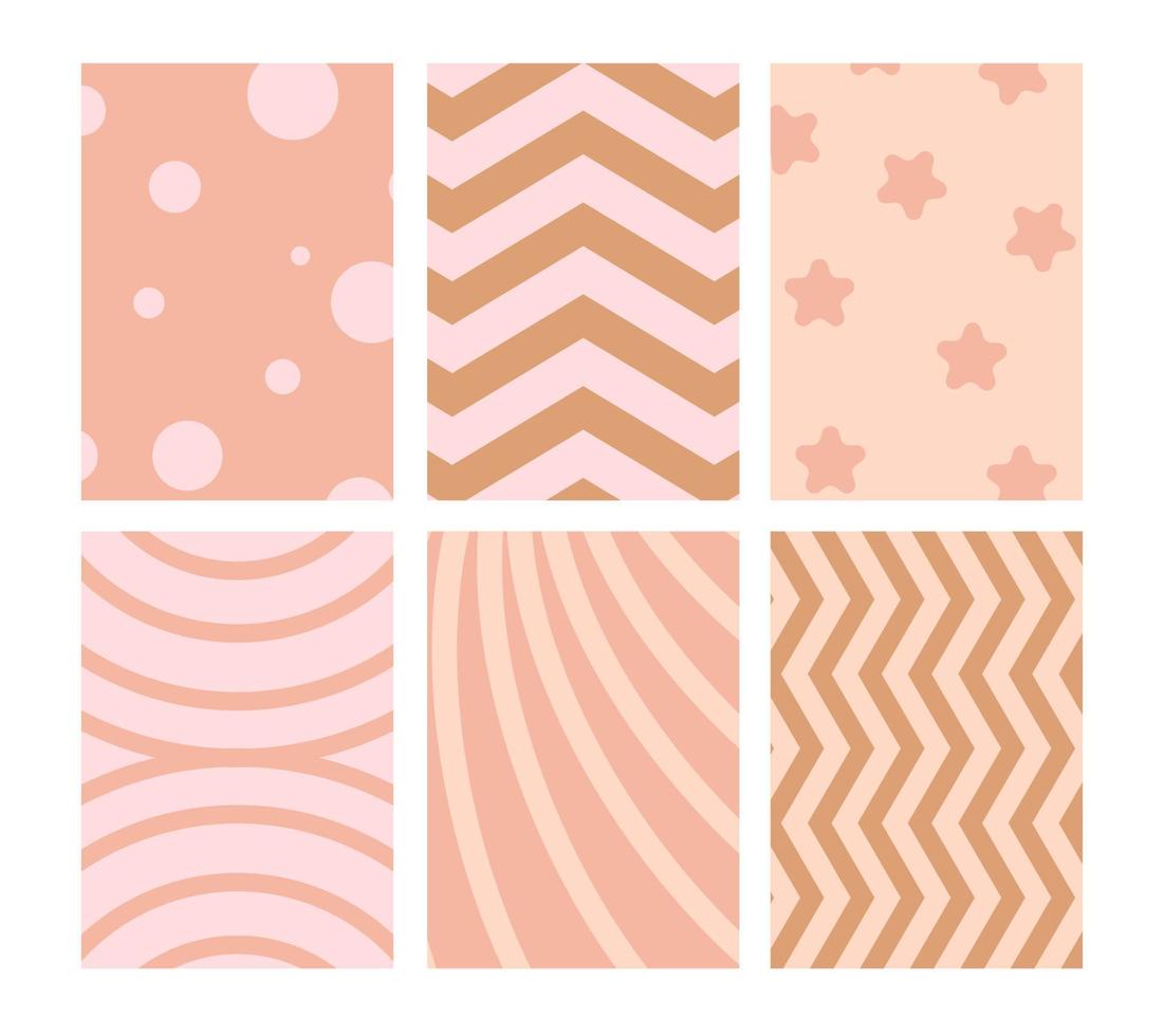 Set ards with abstract geometric design vector