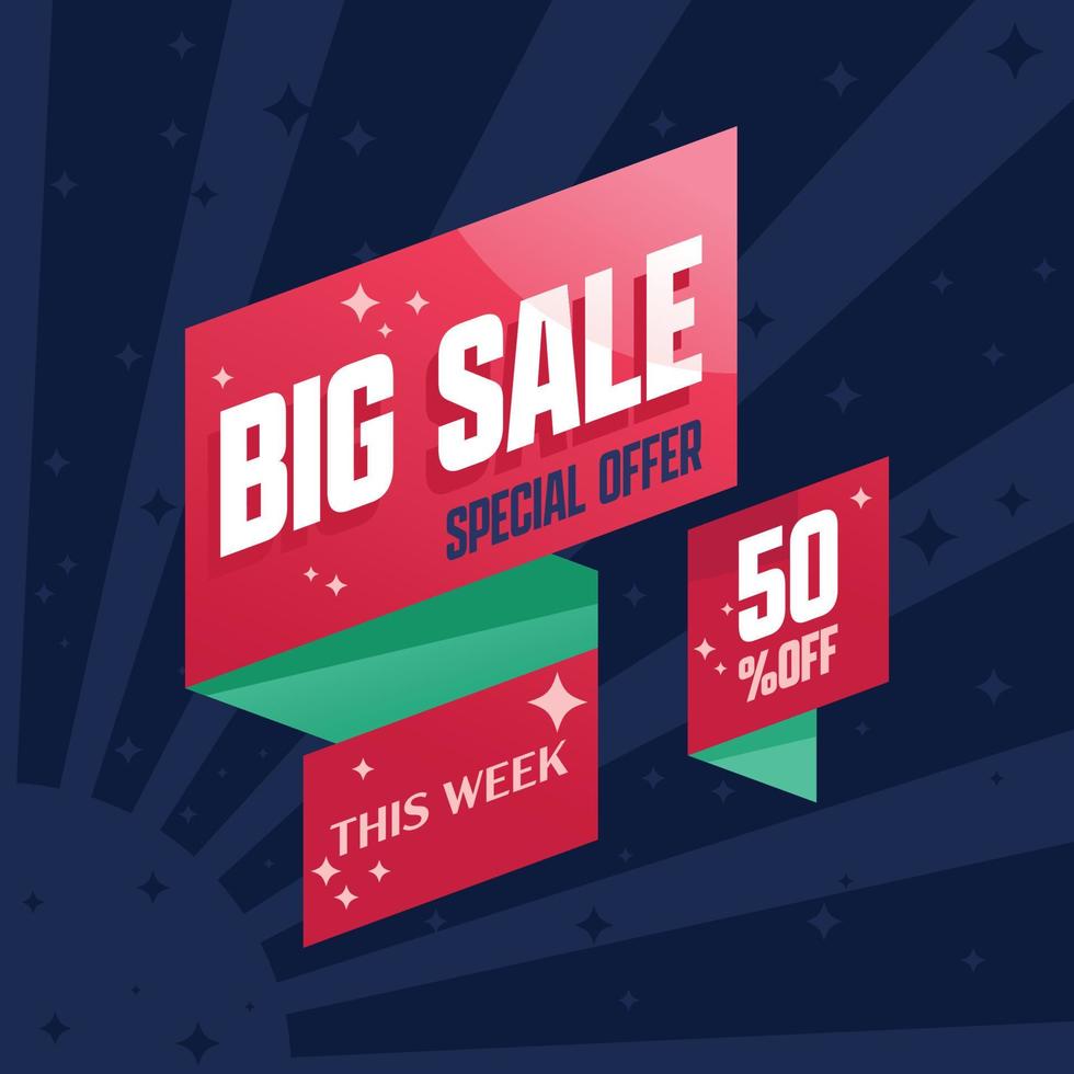 Big Sale Poster vector