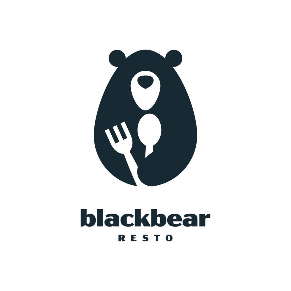 Black Bear Restaurant vector