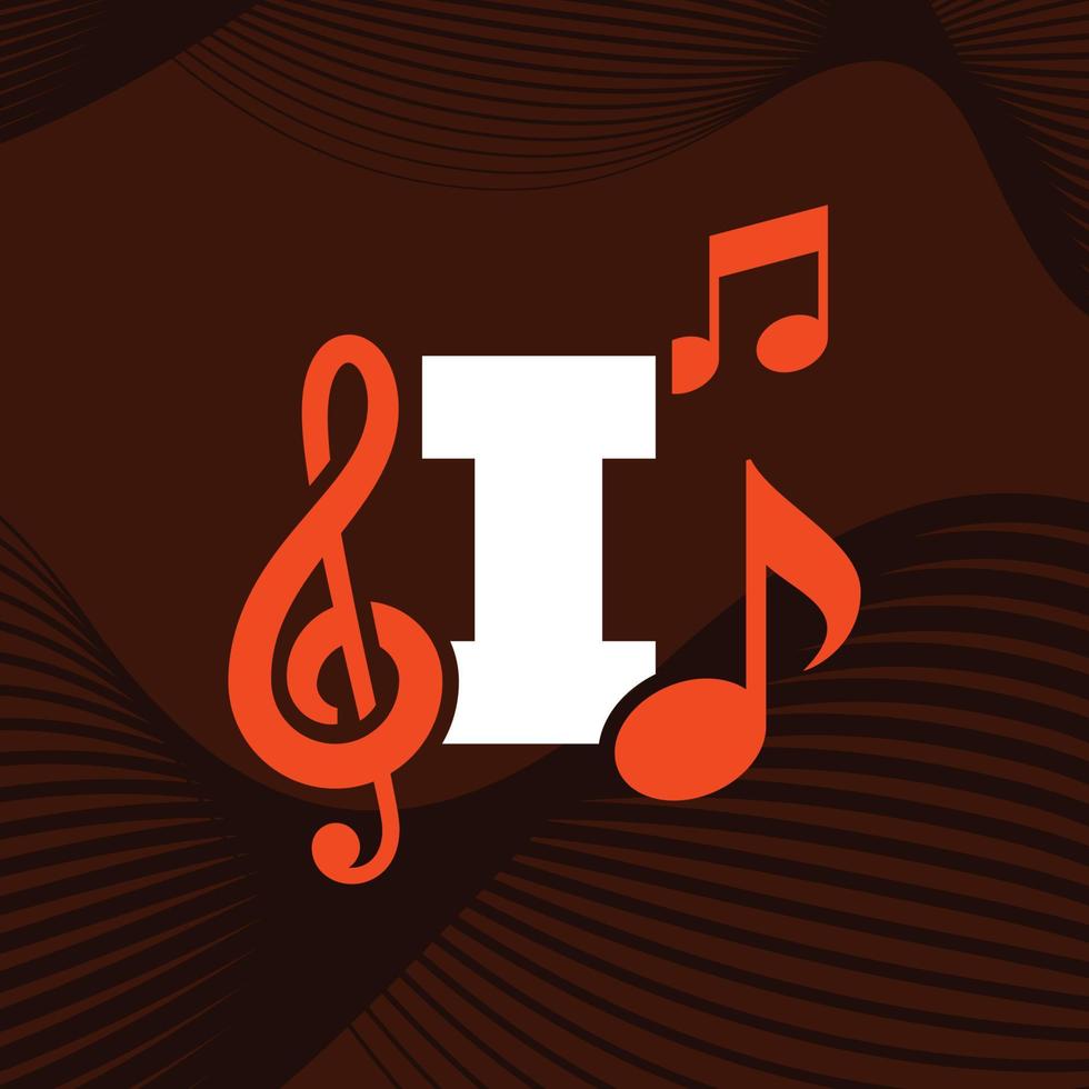 Music Alphabet I Logo vector