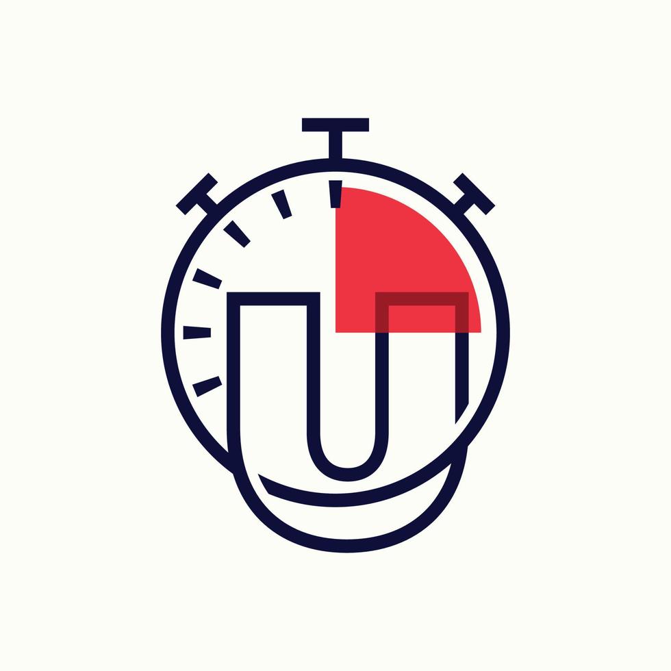 velocidad alfabeto u logo vector