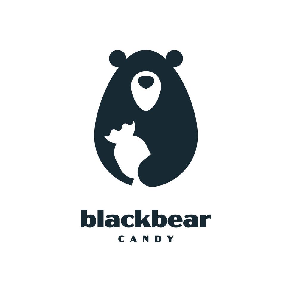 Black Bear Candy vector