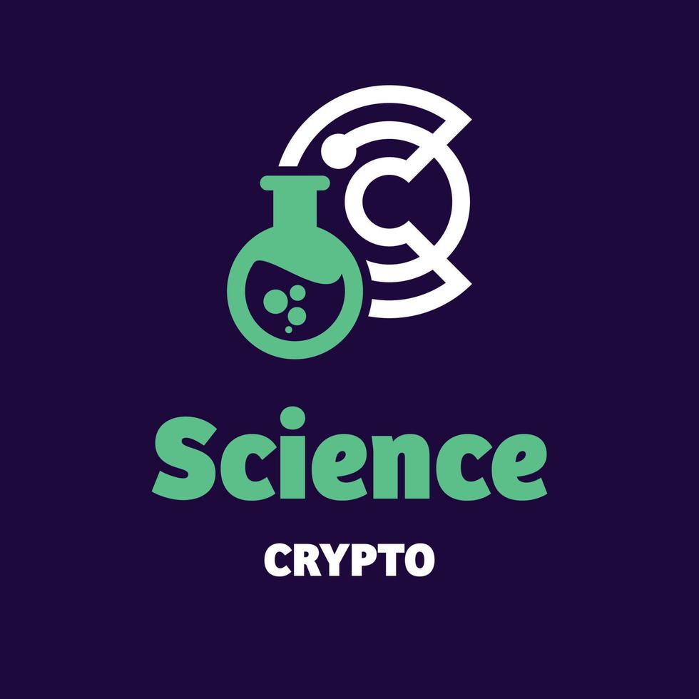 Science Crypto Logo vector