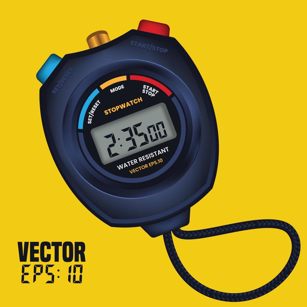 Digital Stopwatch Icon vector