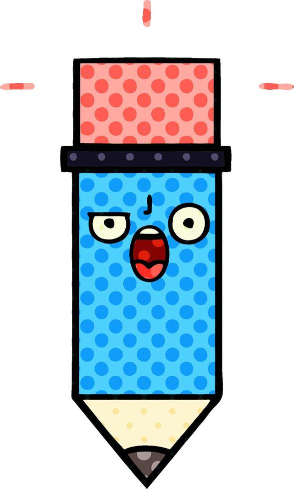 comic book style cartoon pencil vector