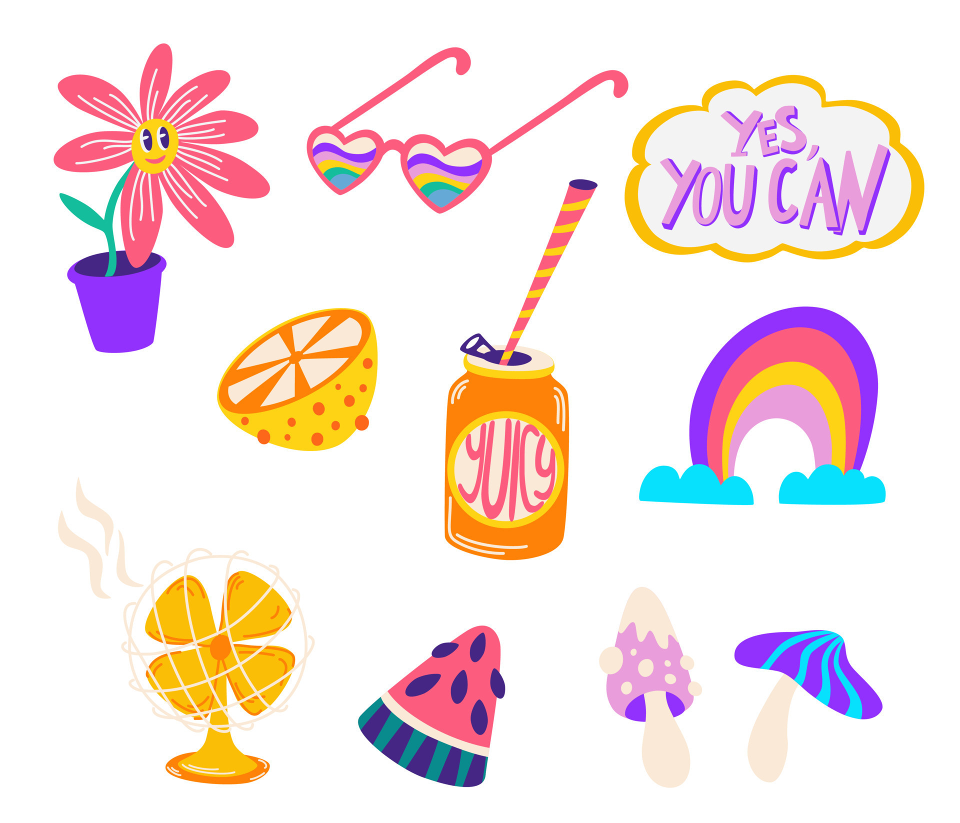 Set Of Fashion Stickers In 80s90s Comic Style Stock Illustration - Download  Image Now - Love - Emotion, Cartoon, Fashion - iStock