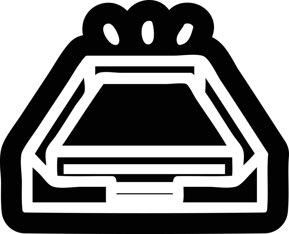 low office paper stack icon vector