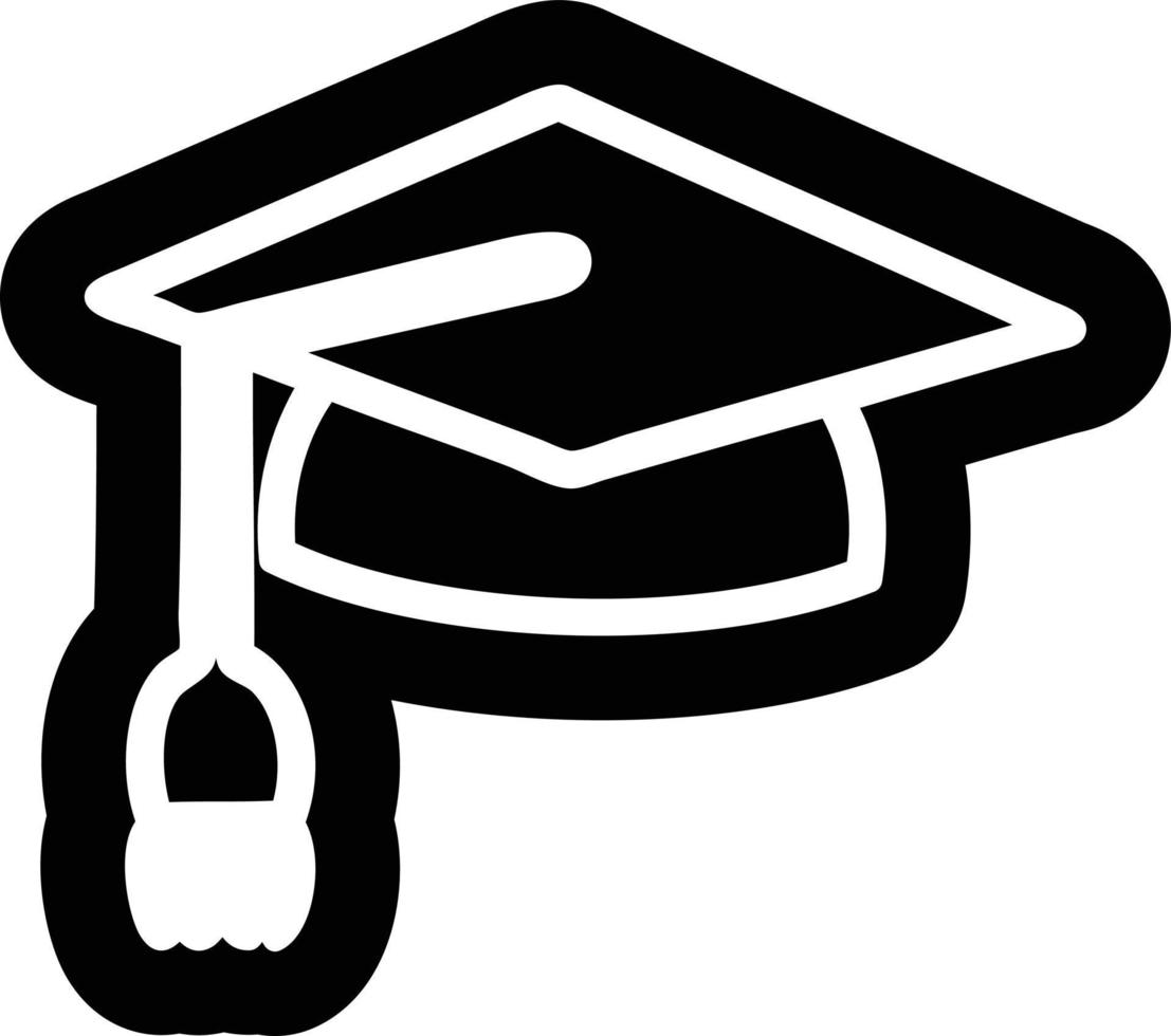 graduation cap icon vector