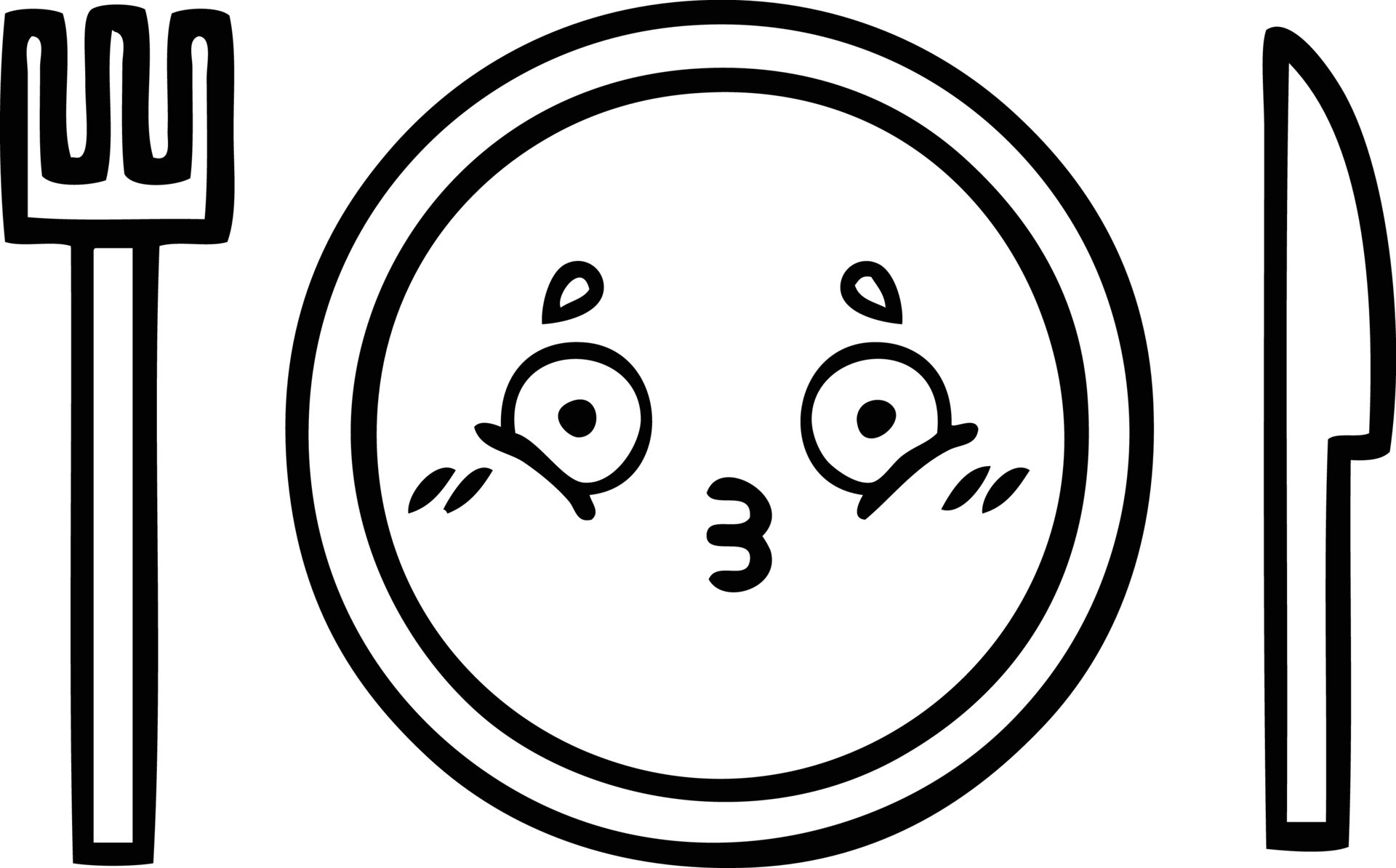 line drawing cartoon dinner plate 8637931 Vector Art at Vecteezy line drawing cartoon dinner plate 8637931 Vector Art at Vecteezy